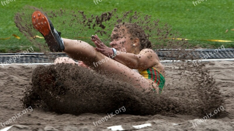 Athletics Sport Long Jump Junior Gala Mannheim Free Photos