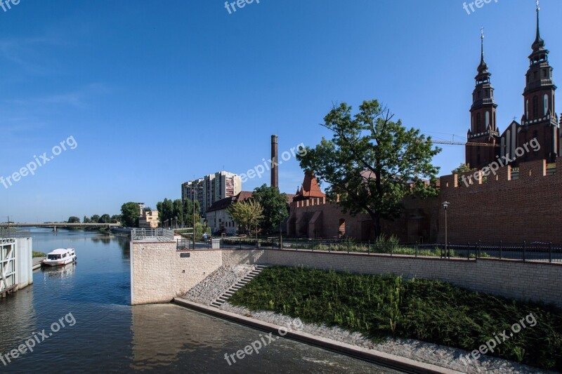 Opole Silesia Poland Channel River