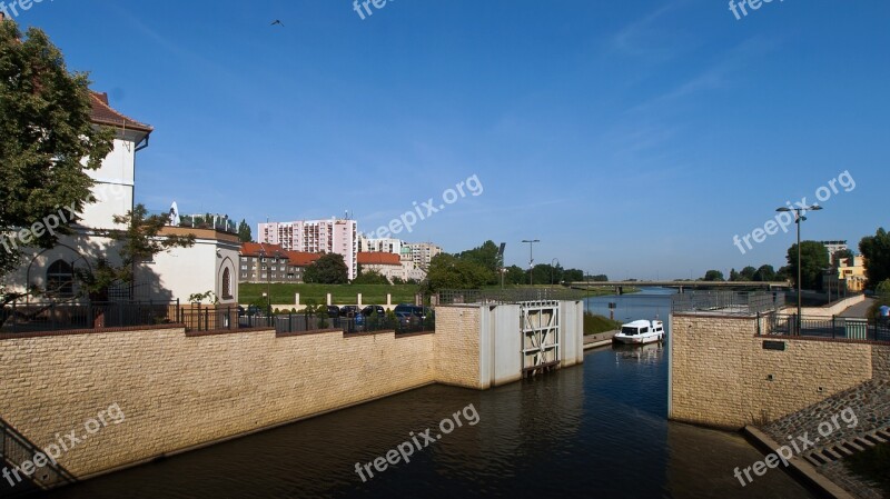 Opole Silesia Poland Channel River