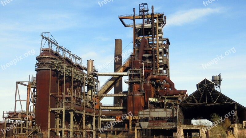 Blast Furnace Industry Industrial Heritage History Steel