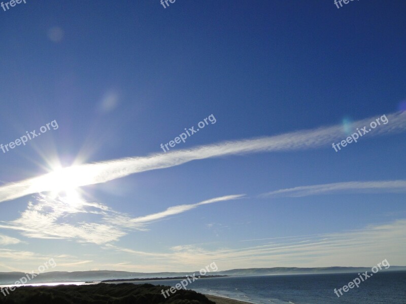 Sky Sun Blue Sea Spring