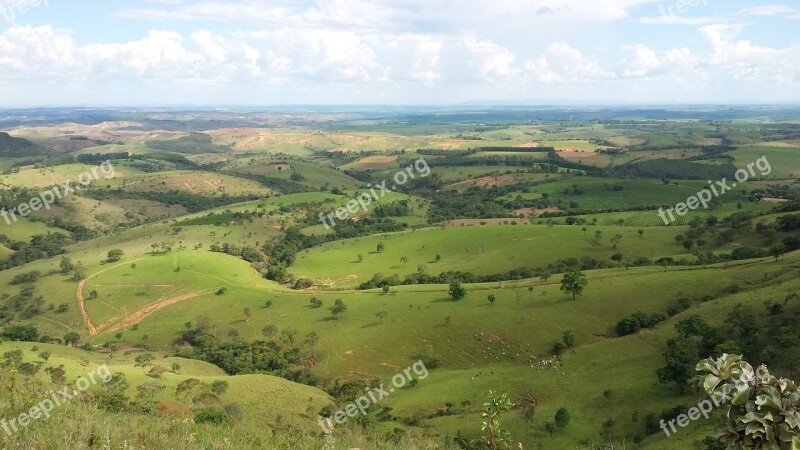 Landscape Hill Horizon Vegetation Free Photos