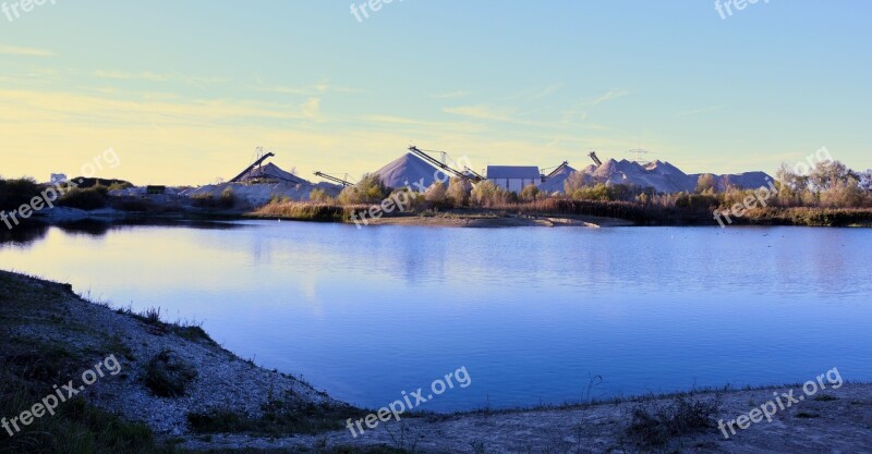 Pebble Kieswerk Gravel Pond Stretch Water