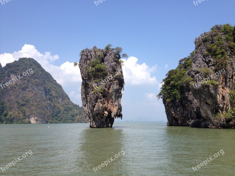 James Bond Island Thai Thailand Island Asia