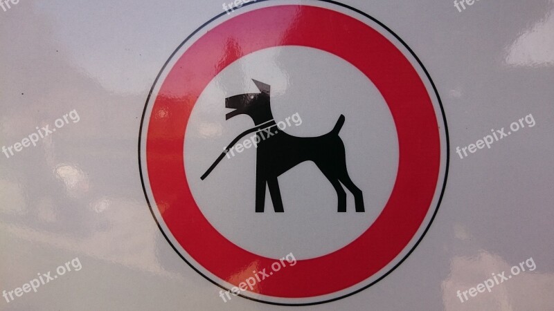 Sign Dog Leech Silhouette Symbol