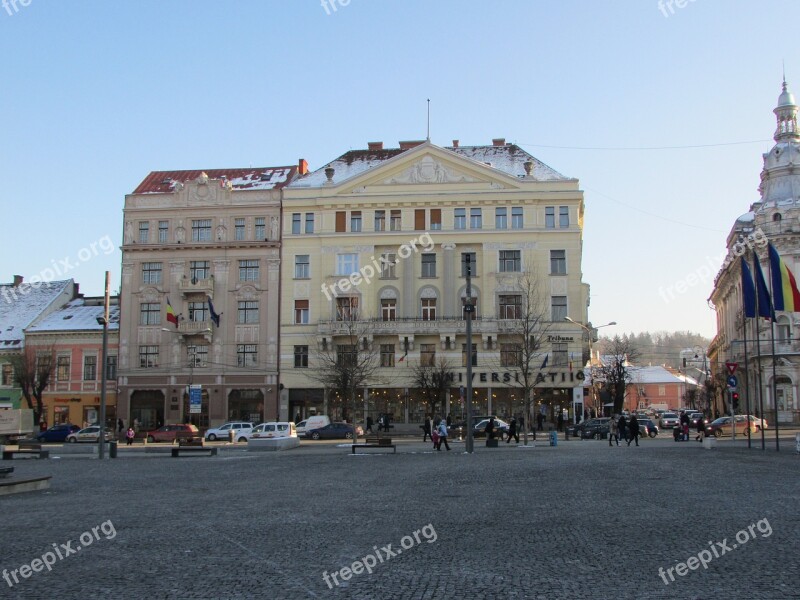 Cluj Napoca Transylvania Romania Buildings City