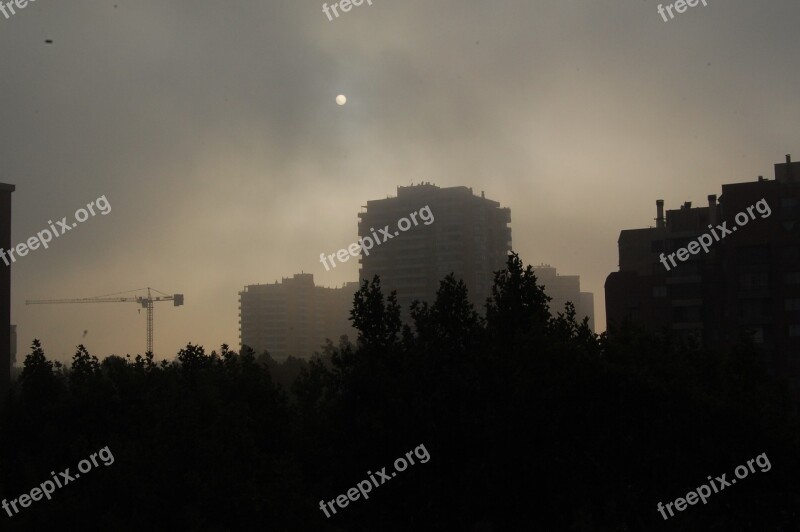 Dark City Fog Dark Day Free Photos