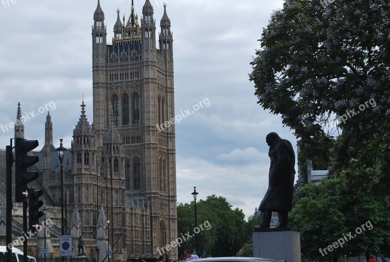 Winston Churchill Westminster London Landmark England