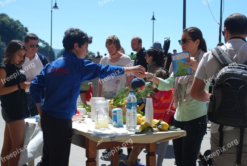 Lemonade Stand Lemon Beverage Fruit Summer