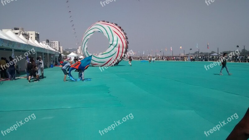 Kite Festival Colorful Sunny Outdoor