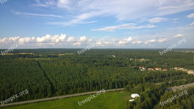 Aerial View View Landscape Panorama Scenic