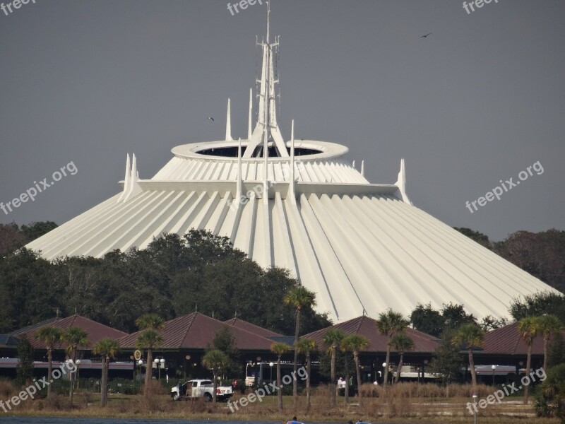 Florida Space Mountain Disney White America