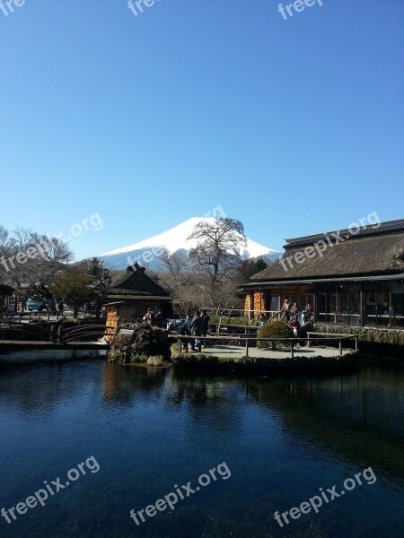 Fuji Japan Travel Mountain Landscape