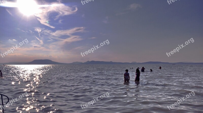 Lake Balaton Summer Sunlight Free Photos