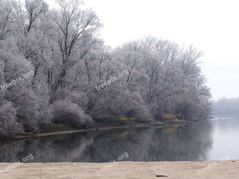 Drava Winter Ice River Free Photos