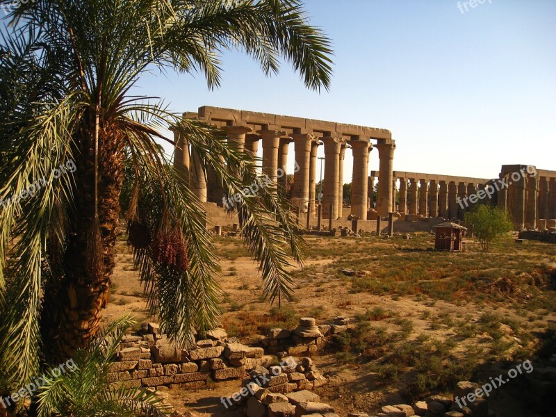 Temple Egypt Africa Luxor Kings