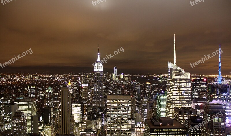 New York Nyc Usa City Skyline