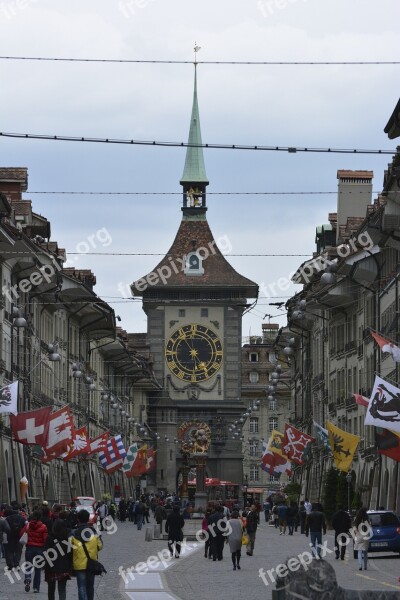 Bern Alley Human Road Crowd