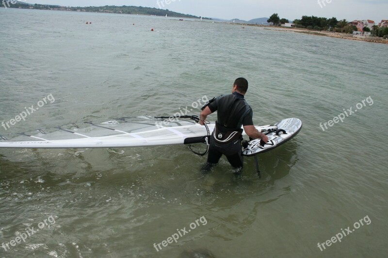 Windsurfing Extreme Sport Summer Lifestyle Outdoor