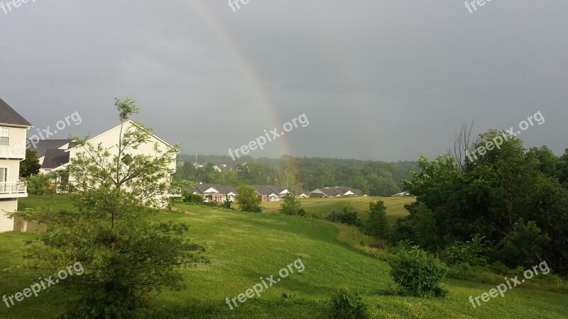 Rainbows After The Rain Rain Free Photos