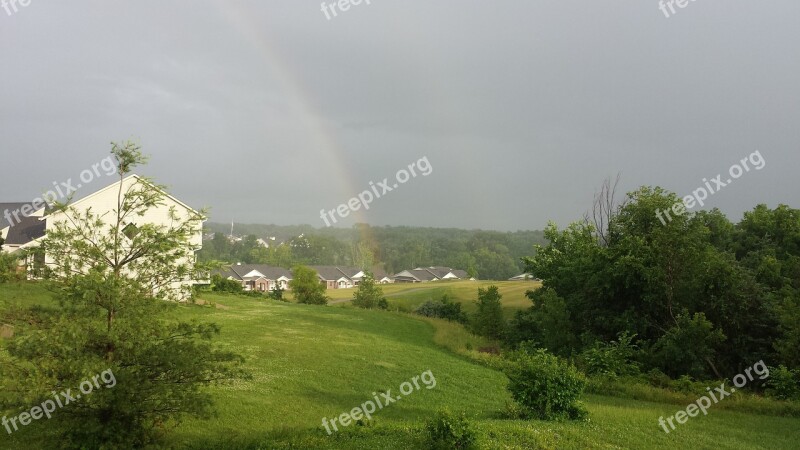 Rainbows After The Rain Rain Free Photos