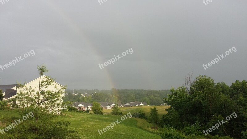 Rainbows After The Rain Rain Free Photos