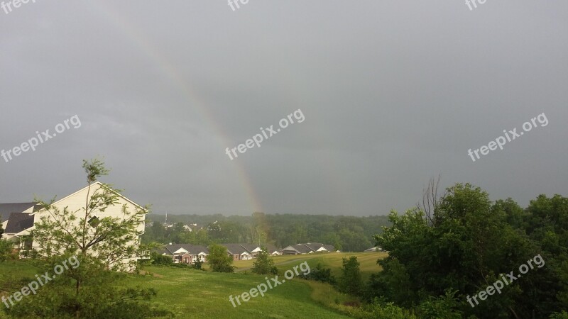 Rainbows After The Rain Rain Free Photos