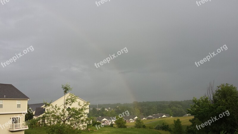 Rainbows After The Rain Rain Free Photos