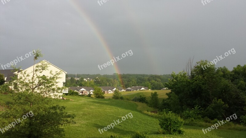 Rainbows Double Rainbows After The Rain Free Photos