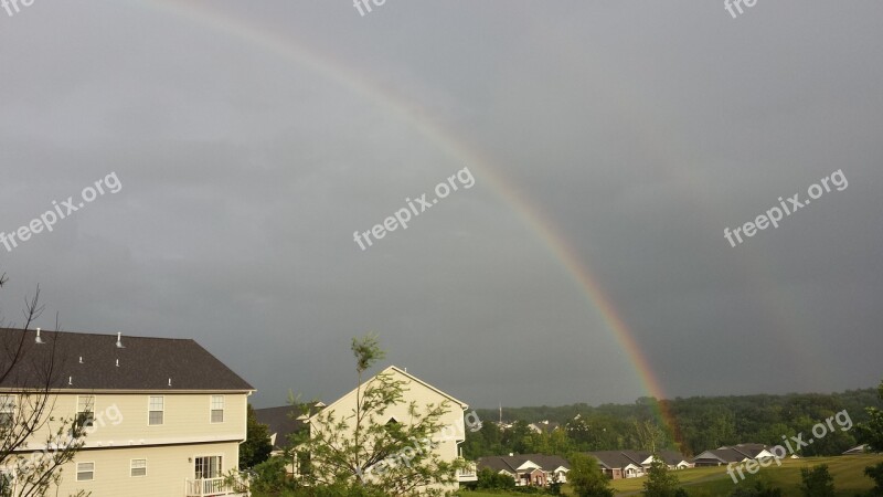 Rainbows Double Rainbows After The Rain Free Photos