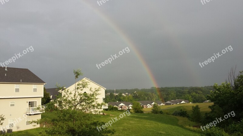 Rainbows Double Rainbows After The Rain Free Photos