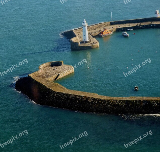 Lighthouse Harbour Sea Safety Water