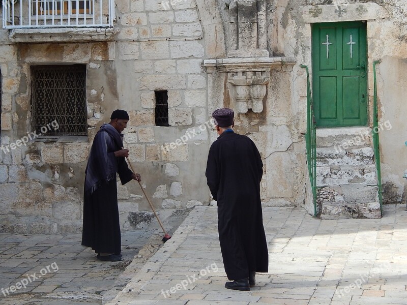 Coptic Priest Christian Servant Jerusalem