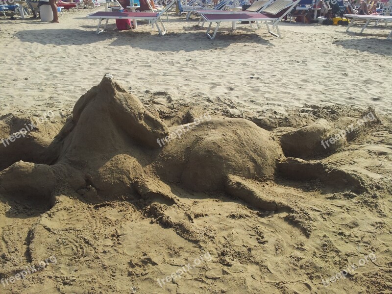 Sculpture Sand Horse Beach Sand Sculptures