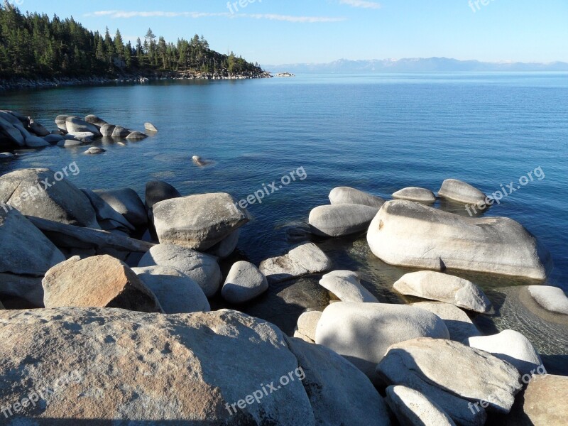 Lake Tahoe Serene Serenity Nature Lake