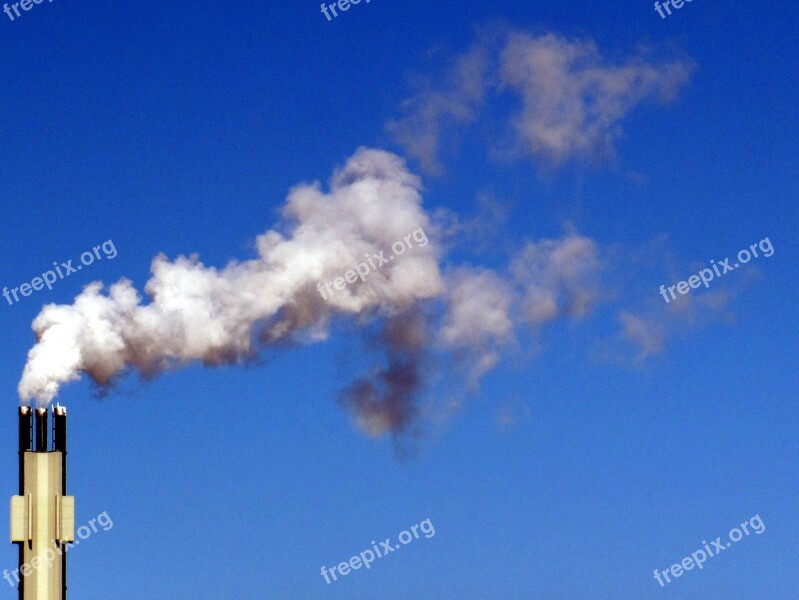 Smoke Building Chimney Air Pollution