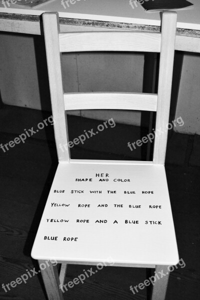 Chair Furniture Writing Graffiti Home