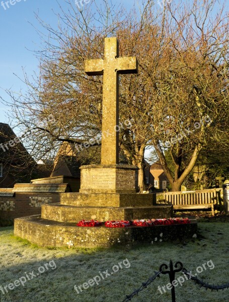 Memorial War Dorset Uk Frost