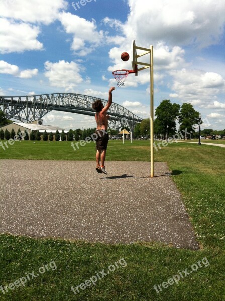 Basketball Court Jump Free Photos