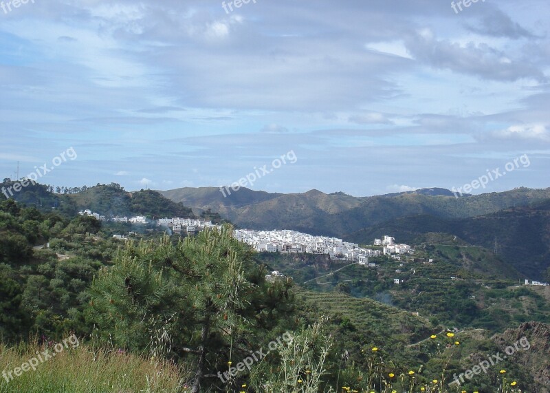 Spain Andalusia Tolox White Village Sierra