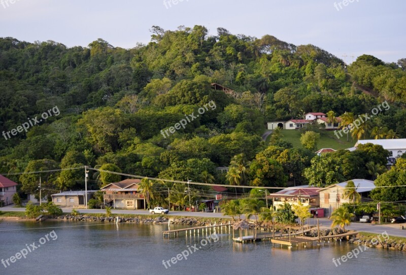 Roatan Honduras Caribbean Scenic Mountains