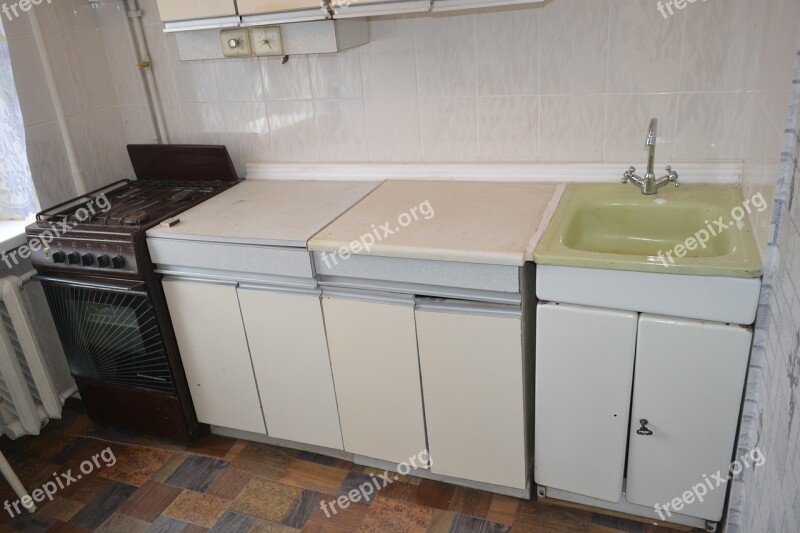 Interior Kitchen Kitchen Stove Cupboards Regiment