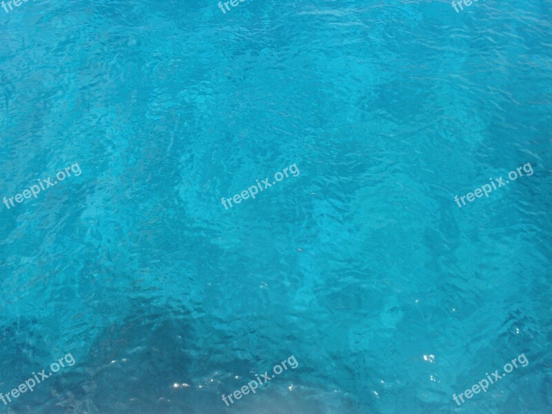 Water Blue Ocean Liquid Clear