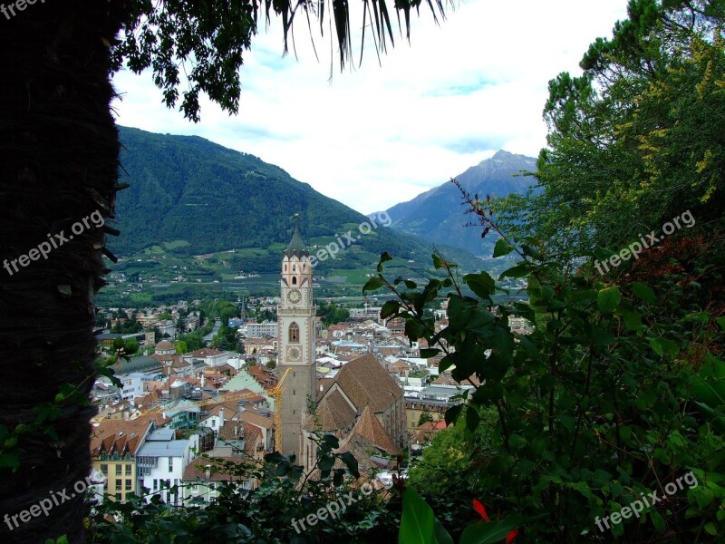 Meran South Tyrol Italy Church From Above