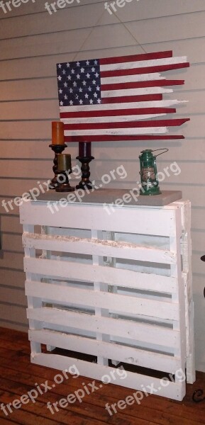 Flag America Pallet Reclaimedwood Diy