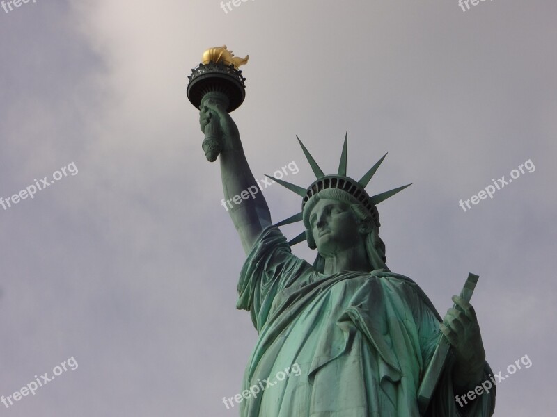 Statue Of Liberty New York Manhattan Free Photos