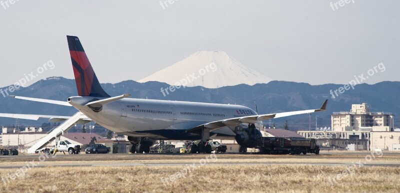 Aircraft Commercial Parked Flight-line Jet