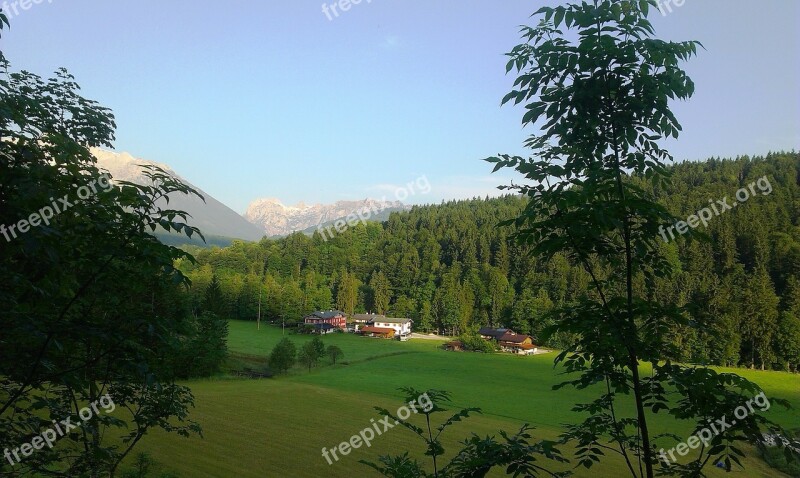 Schönau Landscape Morning Sun Free Photos