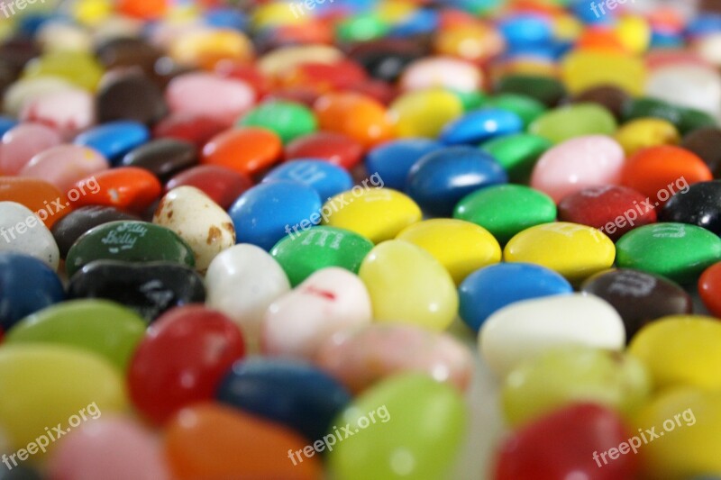 Candy Jelly Beans Sugar Colorful Sweet