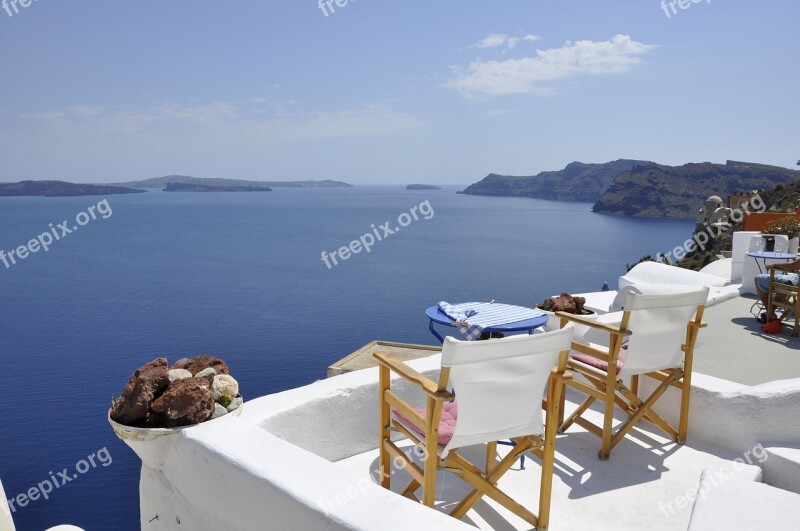 Santorini Oia Greek Tourism Crater Rim